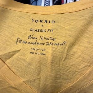 Torrid Mustard Classic Fit Tee